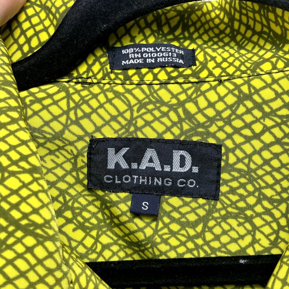 Vintage 90's K.A.D Clothing Bulldog Button Up Short Sleeve Shirt - Picture 5 of 5